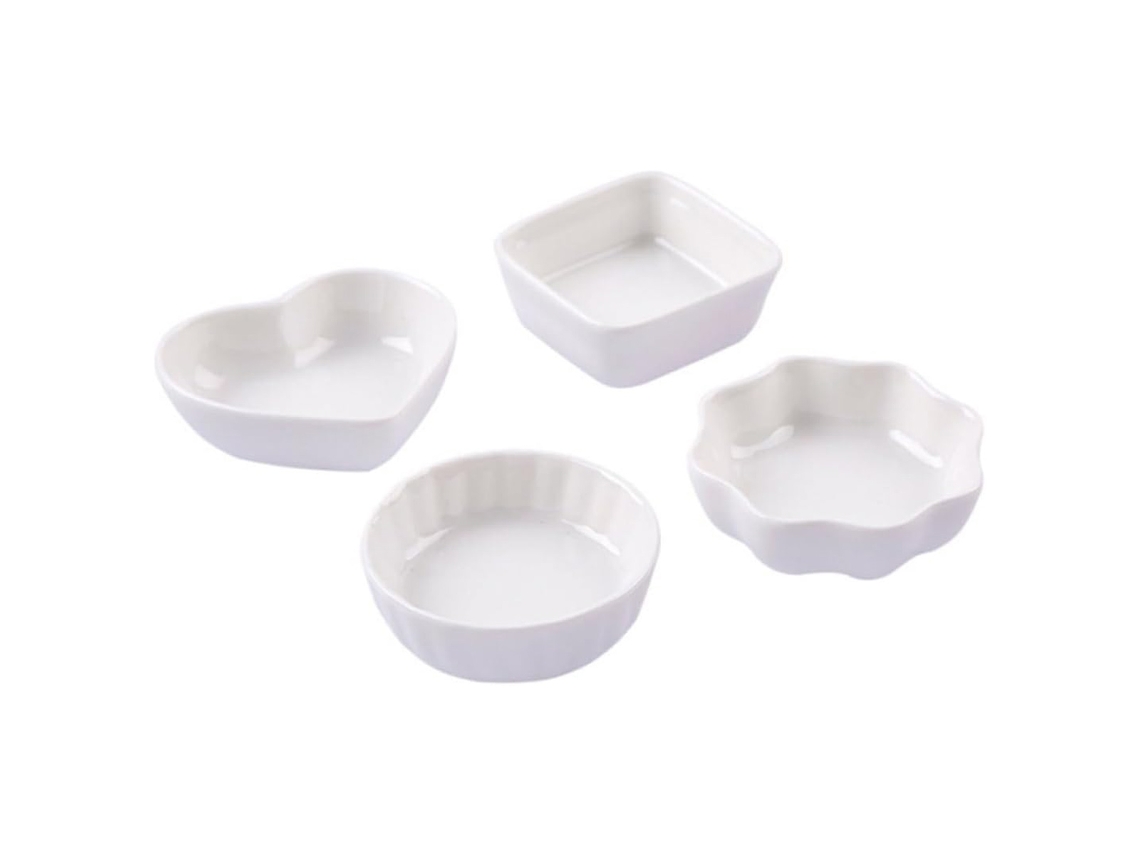 Cuencos Para Aperitivos Aptos Para Lavavajillas, Ramequines De Porcelana Sin Cadmio Para Postres, Frutos Secos Y Salsas, Aptos Para Horno, Diseño Eleg