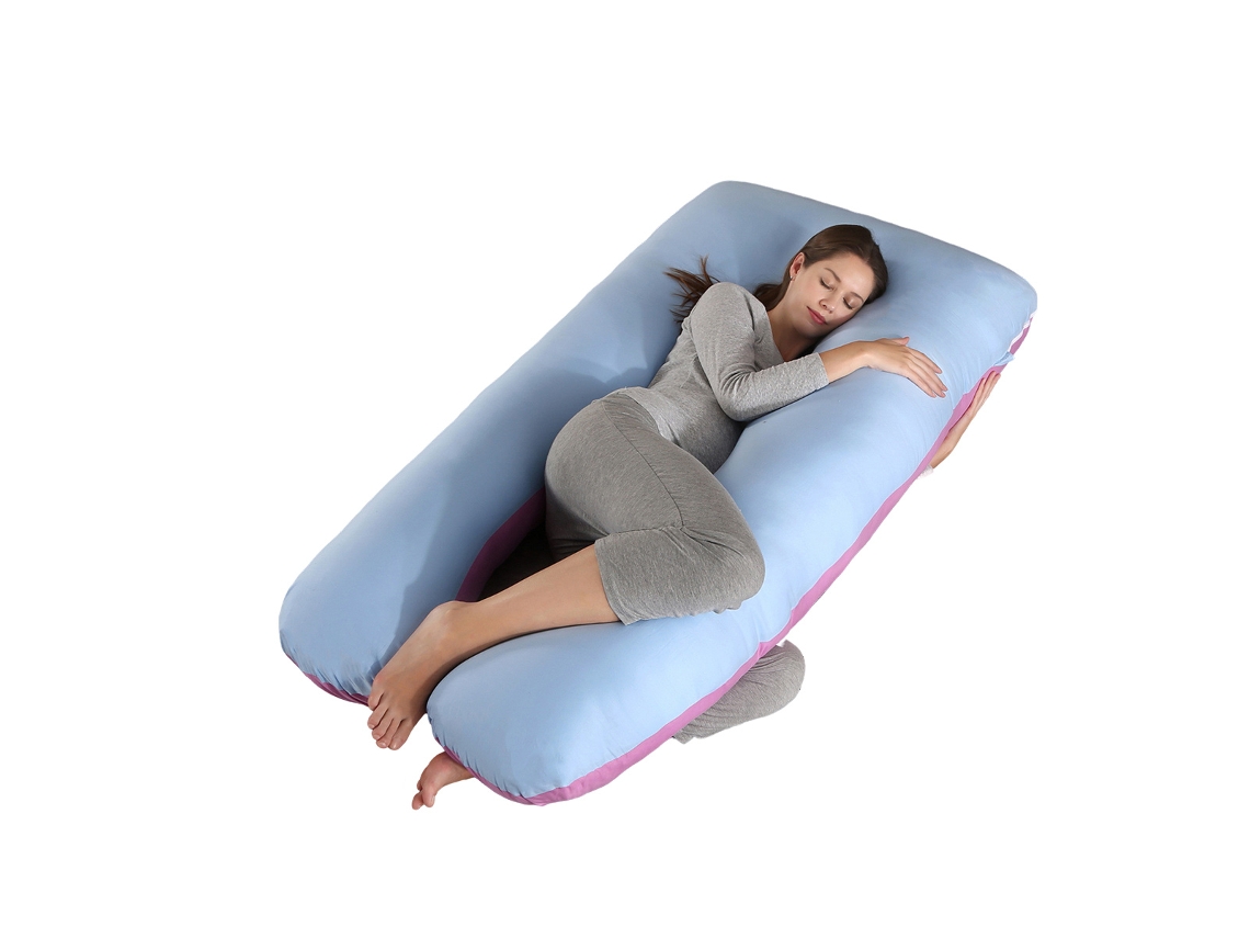 Almohada Para Embarazadas, Almohada En U Desmontable Y Lavable, Gran Cojín De Espalda