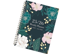 Cuaderno espiral | Agenda gruesa A5 de julio de 2025 a junio de 2026 | Diseño estético para agendas Gokoco