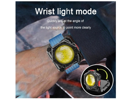 Linterna frontal con luces Led para Camping, linterna frontal compacta y duradera, linterna de muñeca portátil, accesorios TURMIN