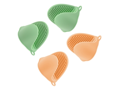 2 pares de clips de mano para horno de silicona resistentes al calor Guantes para horno Clips de mano para aislamiento de cocina
