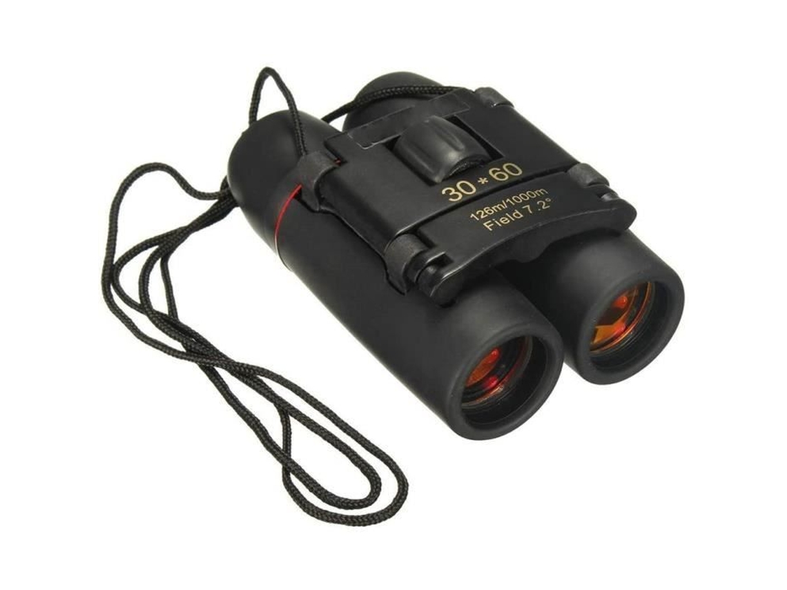 Mini binoculares portátiles 30X60 para día y noche, telescopio de visión para viajes y acampada, telescopio para exteriores, portátil, 126M, 1000M, binoculares Op
