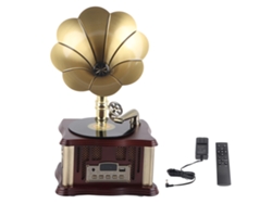 Mini Gramófono Retro Altavoz Bluetooth Regalo Creativo Decoración Calidad De Sonido Hifi Reproducción Inalámbrica