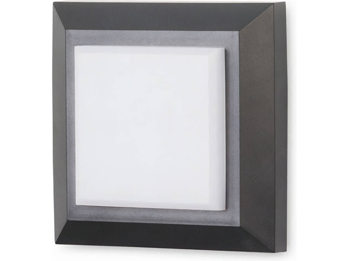 Aplique FORLIGHT Ip65 Grove Diffuser Square Led 2W (Negro)
