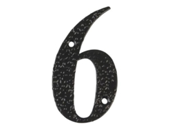 Numero 6 -m.4 negro 10cm. display