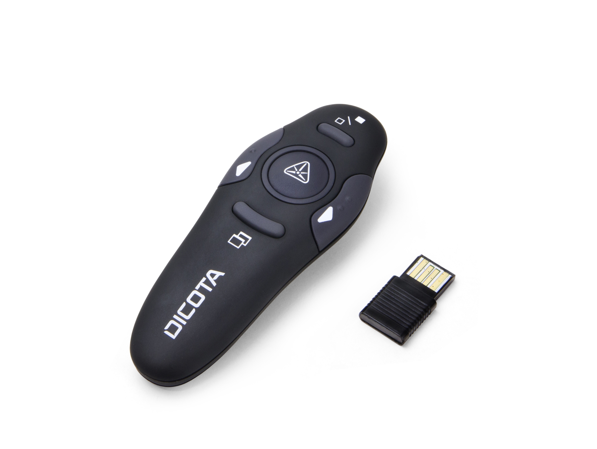 Presentador DICOTA Pin Point Negro Inalámbrico (Con Laser)