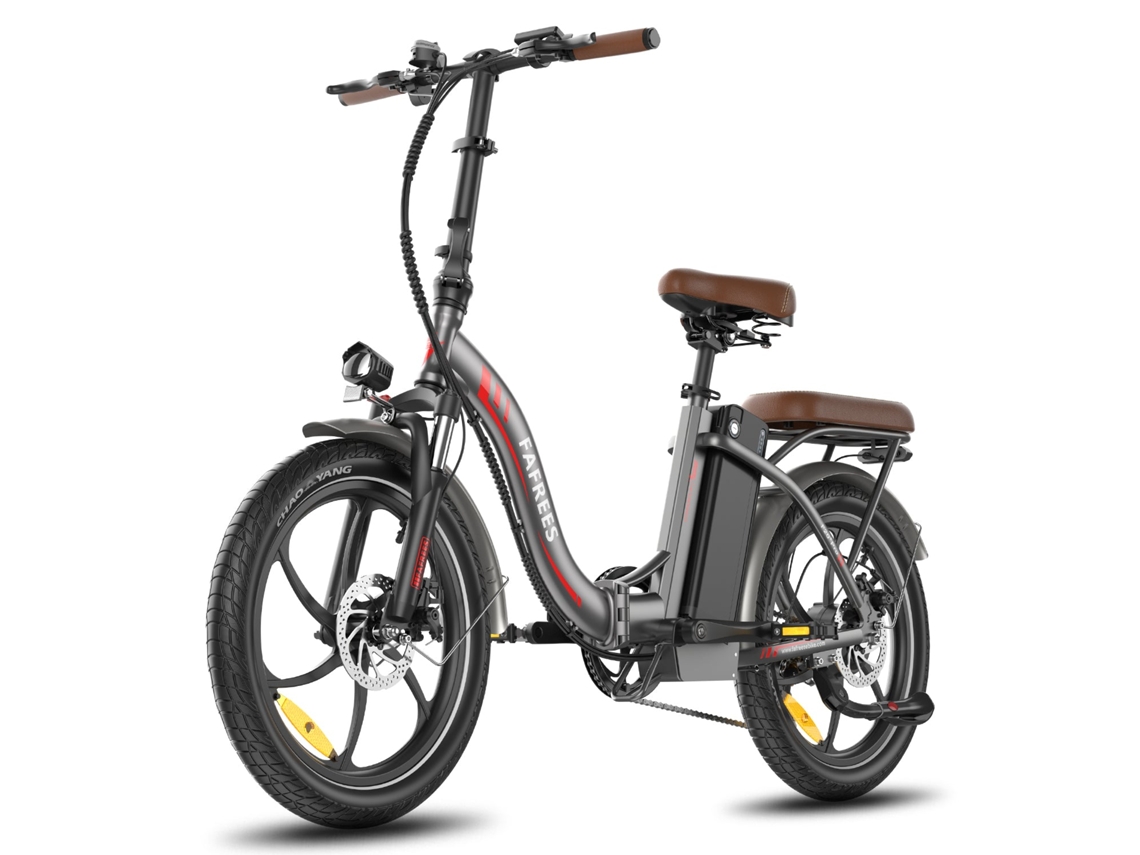 Bicicleta eléctrica Fafrees F20 Pro, motor de 250 W, batería de 36 V y 22,5 Ah, neumáticos de 20 pulgadas, frenos de disco mecánicos, color gris