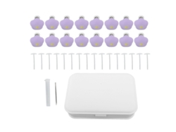 2026 Store-16 Piezas Broches Para Funda De Edredón Florales Desmontables Antideslizantes Pinzas Para Manta Moradas