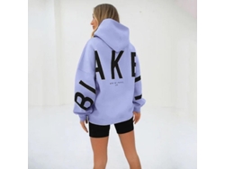 2026-sudadera Blakely Oversized Manga Larga Suelta Para Mujer Temporada Otoño Primavera Poliéster
