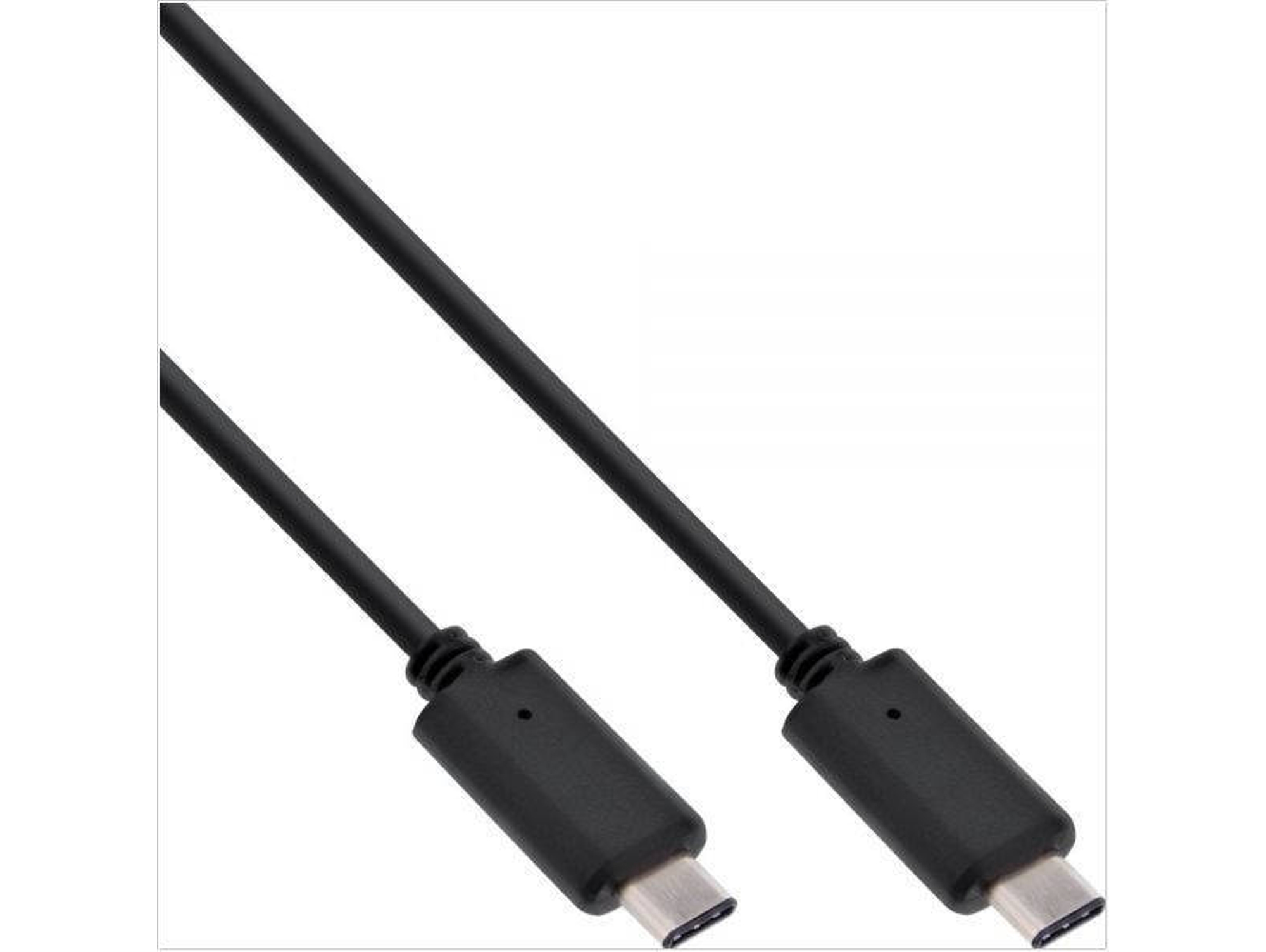 Cable USB INLINE (USB-C - USB-C - 2 m - Negro)