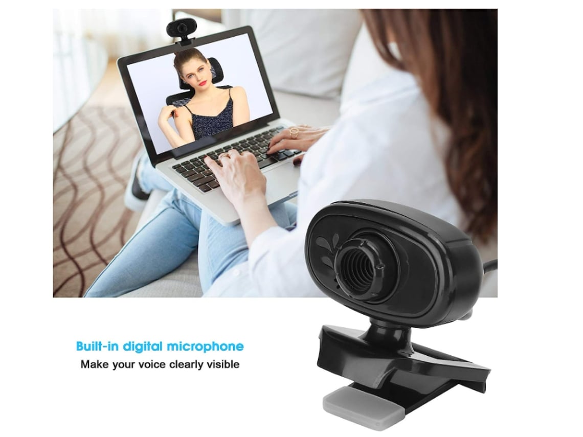 Cámara web con micrófono para computadora de escritorio, cámara de