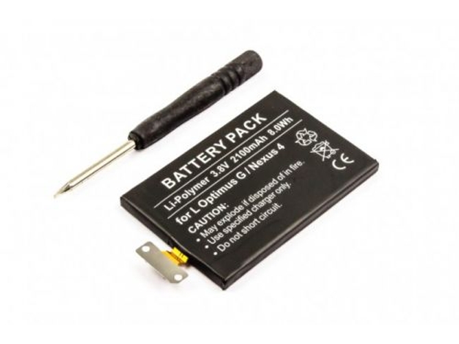 Batería INDIGO BIRD 2100mAh 3.8V para Smartphone LG E960, E970, E971, E973, F180, Google Nexus 4 - BL-T5