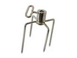 Tenedor giratorio para asador, tenedor de acero inoxidable para carne, asador de pollo, herramienta para barbacoa - Zeuxo