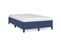 Maison Exclusive - Estructura De Cama Sin Colchón Tela Azul 120x200 Cm