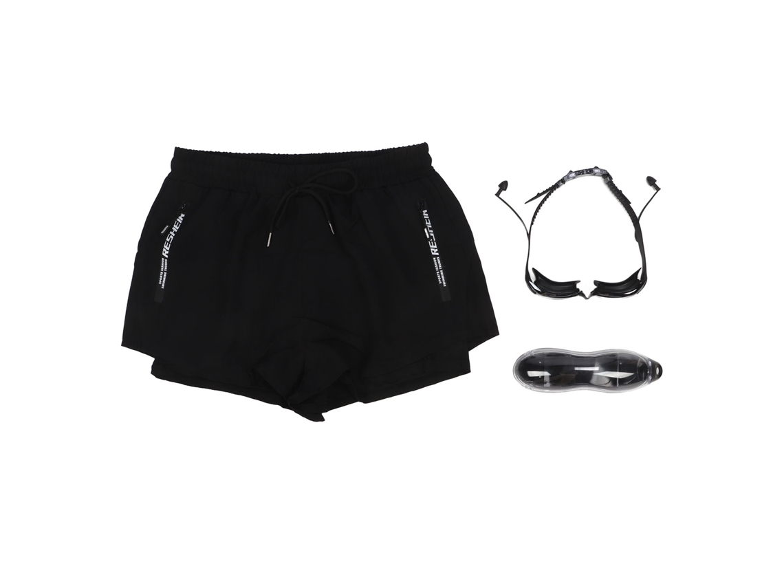 Conjunto de bañador para hombre 2026rebe con gafas de natación y estuche, talla XXL (65-75 kg).