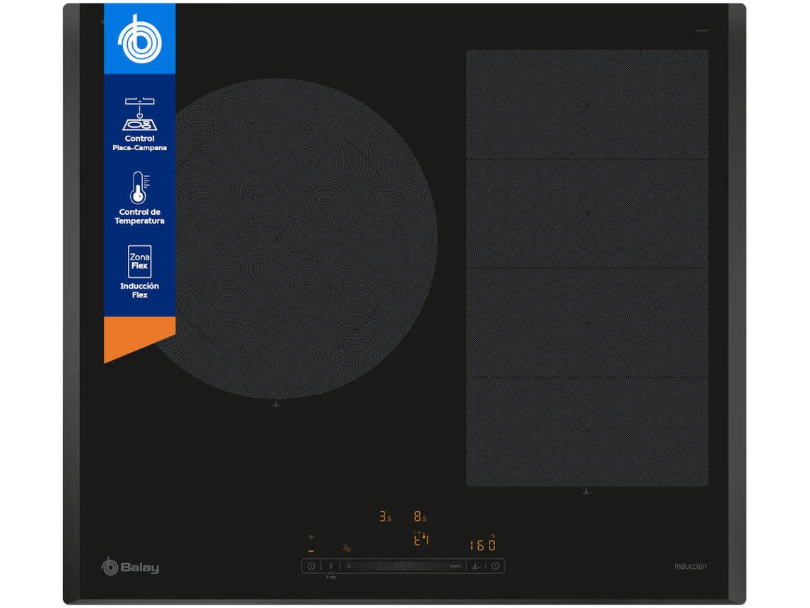 Placa de Inducción BALAY 3EB969LH (Eléctrica - 60 cm - Negro)