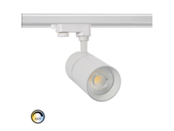 Foco Carril LED Trifásico 30W Regulable CCT Seleccionable New Mallet No Flicker UGR15