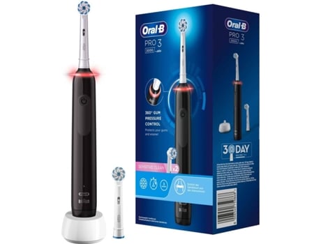 Cepillo de Dientes Eléctrico ORAL-B PRO3 Negro (1 Unidad)