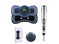 (bolígrafo Para Cuello 2 En 1) Juego De Masaje Inteligente, Equipado Con Batería Recargable Por Usb