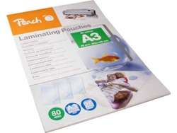 Fundas de Plastificar PEACH 510418 Transparente (25 un - A3)