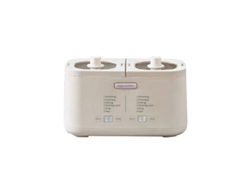Cocedor de huevos automático SFUSHOS de doble depósito, 220 V, con recipiente de acero inoxidable y enchufe europeo.