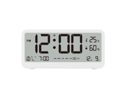 Reloj Despertador Digital Led Con Temperatura Humedad Y Alarmas Duales