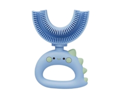 Cepillo de dientes infantil Sinknap en forma de U, manual, fácil de usar, con cerdas suaves y adorables, hecho de silicona. Ideal para GOKOCO.