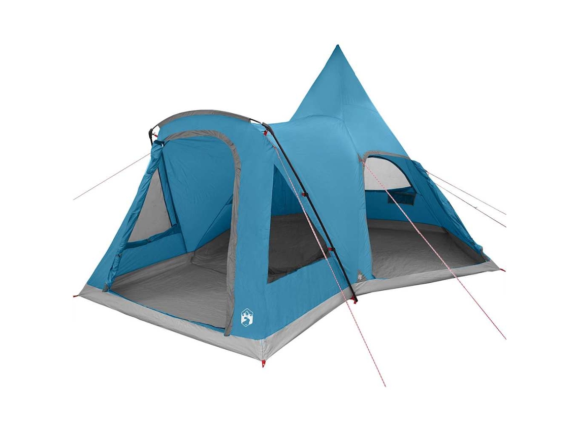 Tienda tipi para 5 personas con techo azul 545 x 450 x 295 cm