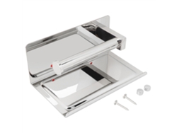 Portarrollos de papel higiénico de acero inoxidable (soporte para papel higiénico y teléfono)