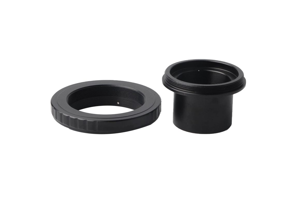 Adaptador para telescopio, anillo adaptador Canon y soporte para telescopio.