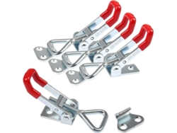 4 Packs Pestillos De Palanca Ajustables Para Armarios, Cajas, Estuches, Acero Galvanizado, Capacidad 100kg/220lb, Resistente