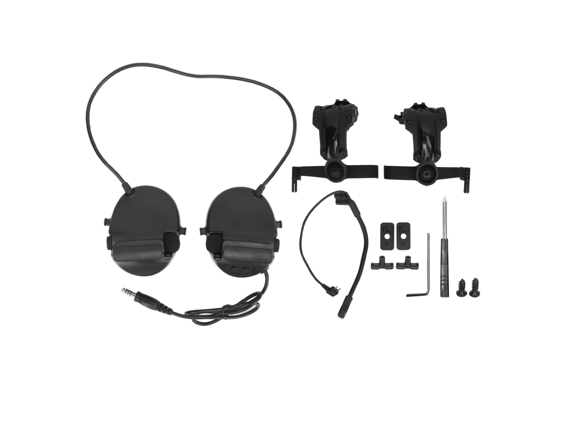 Auriculares De Tiro Con Micrófono Para Actividades Al Aire Libre, Ideales Para La Caza - Negro