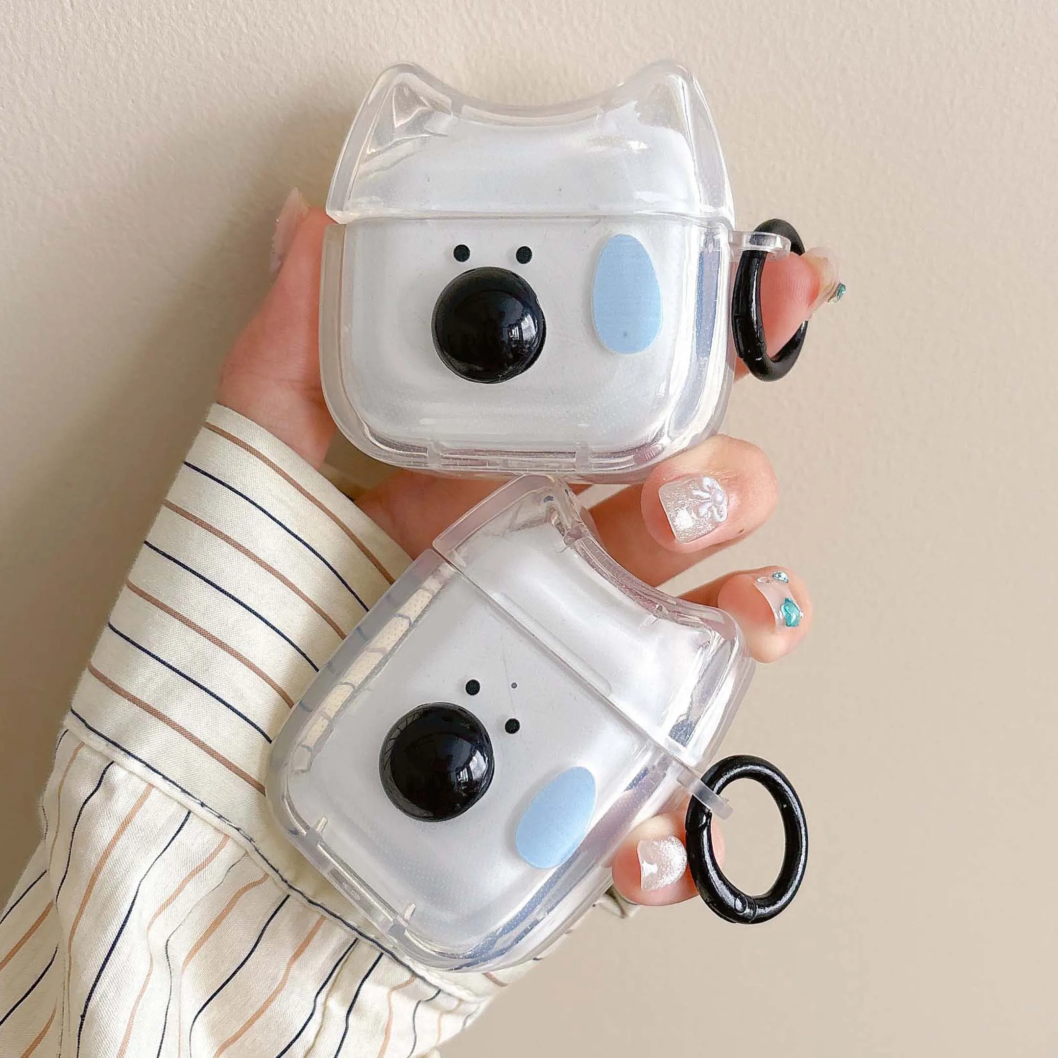 Estuche de carga inalámbrica Bluetooth con diseño de perro divertido en 3D para Apple Airpods 1, 3, Pro, 2, 2 y 4 (Vayotoy)