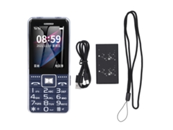 Celular Básico Com Botões Grandes Tela 2.4 Polegadas Gsm Bluetooth Rádio Fm Para Idosos Crianças Azul
