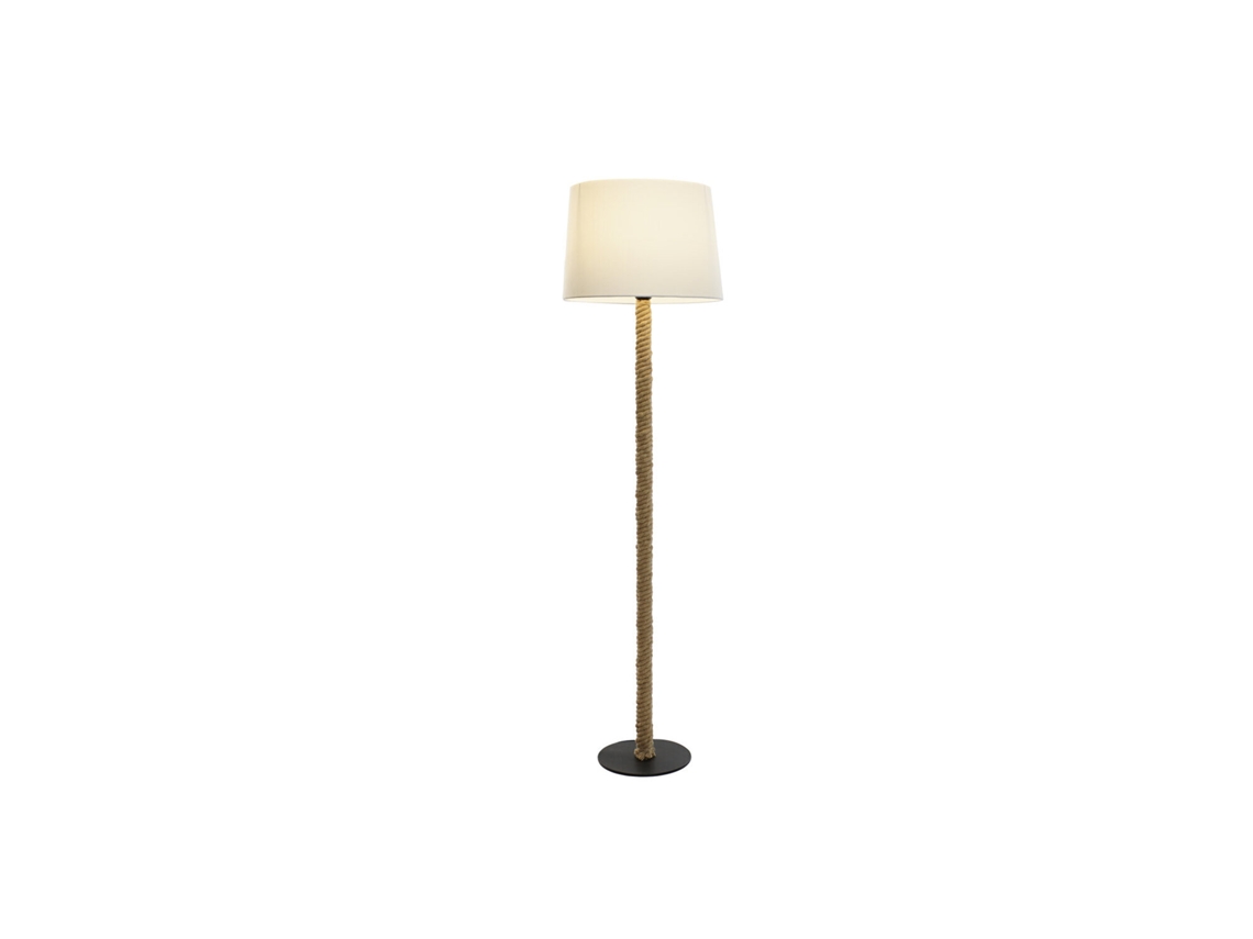 Lampara Pie Metal Cuerda 42x42x151cm