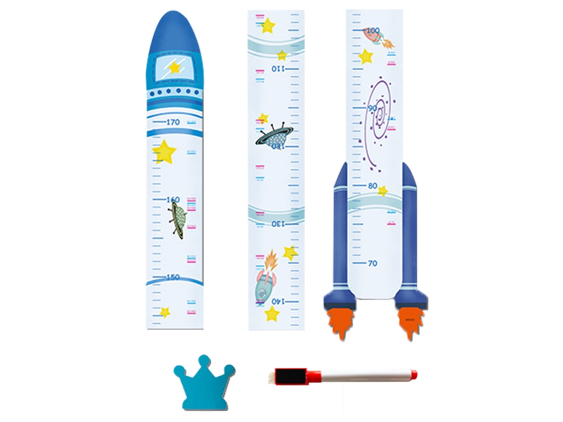 Pegatinas de pared de gráfico de altura, decoración removible para habitación infantil Kofihety