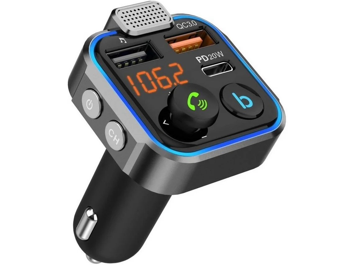 Transmissor para Coche FM NK-CA32008 BT USB-C M/L