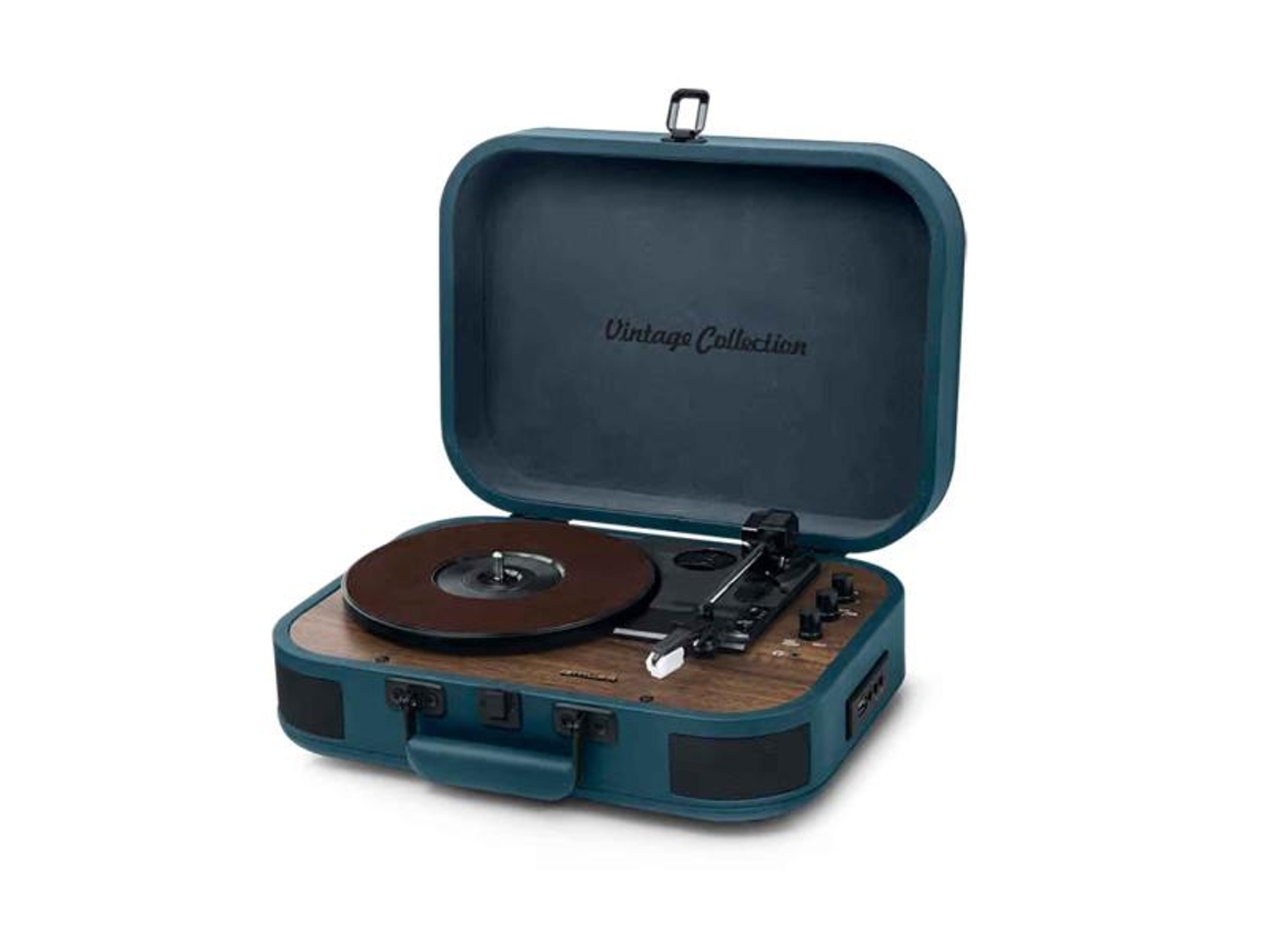 Mt-201 Ob Tocadiscos Azul Con Altavoces MUSE
