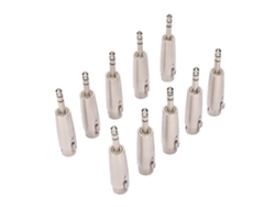 10 Adaptadores De 1 4 Trs A Xlr Hembra, Conector Estéreo Balanceado De 3 Pines (6,5 Mm) A Xlr Hembra