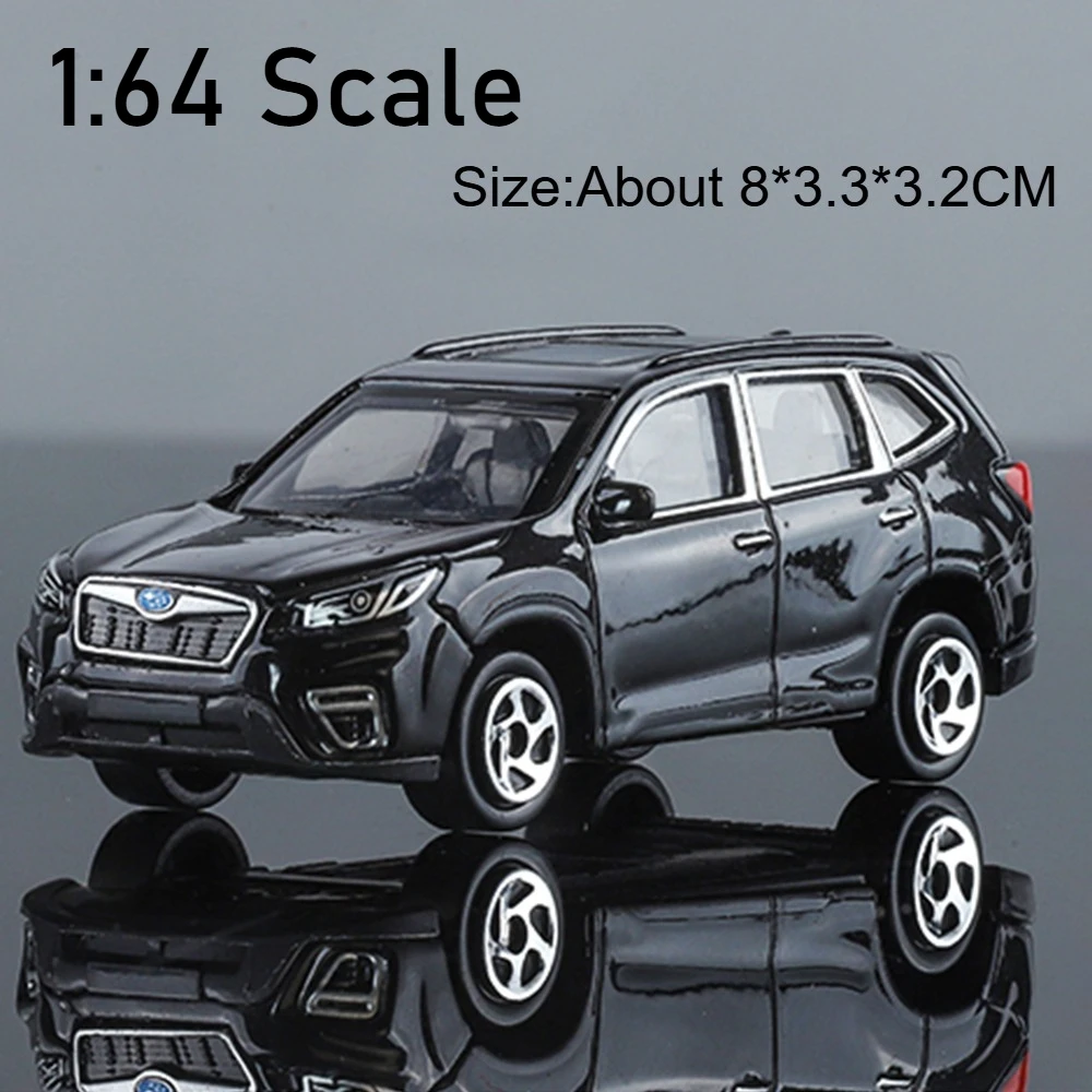(Forester Negro) Escala 1:64 - Coche en miniatura - Modelo de juguete - Coleccionable - Regalo