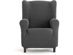 Funda de Sillón EYSA Premium Jaz Tejido Multielástico (100 x 80 x 120 cm - Poliéster y Algodón - Gris Oscuro)