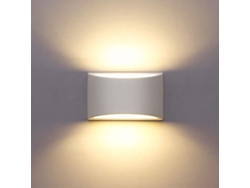 Lámpara De Pared Led Interior Moderna Plaster 7w Luz Blanca Cálida Aplique De Pared