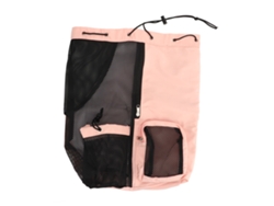 Mochila De Playa De Malla Ligera, Transpirable Y Ajustable Con Compartimento Para Ropa Seca/húmeda Para Usar En El Gimnasio - Rosa