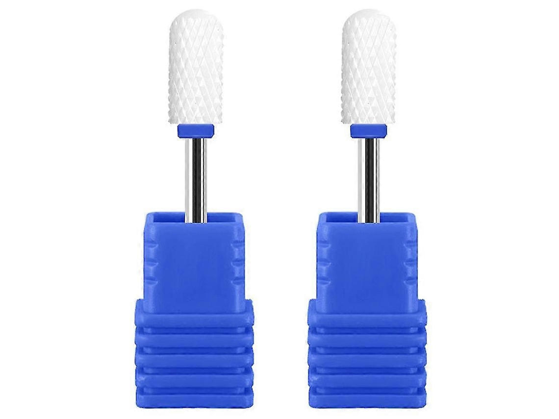 Brocas de cerámica para uñas YUNZII con cabezal grande para cutículas y herramienta para manicura y pedicura