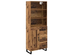 Aparador de madera antiguo 69,5x34x180 cm Madera procesada MAISON EXCLUSIVE