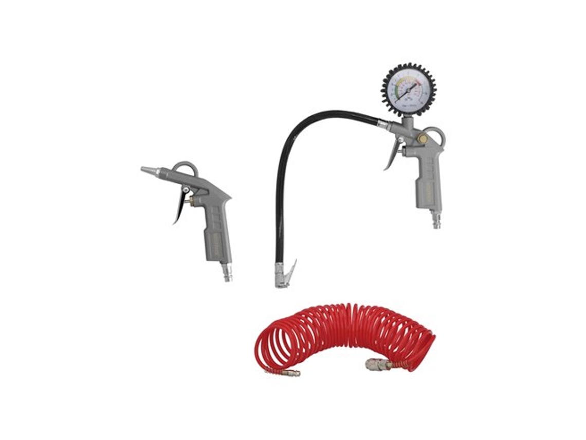 Kit Accesorios Para Compresor 3 Piezas Con Enganche Rapido, Juego De Herramientas Neumaticas Para Compresor.