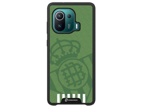 Funda Móvil Global Oficial Real Betis Fc para Xiaomi Mi 11 Pro Global PHONECASES3D Piel Sintética Negro