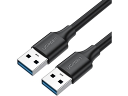Cable UGREEN Us128 30136 (USB - USB - 3 m - Negro)