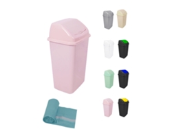 Papelera con tapa basculante 30/50 litros ideal para hogar y oficina rosa 50 L Garden Bags202