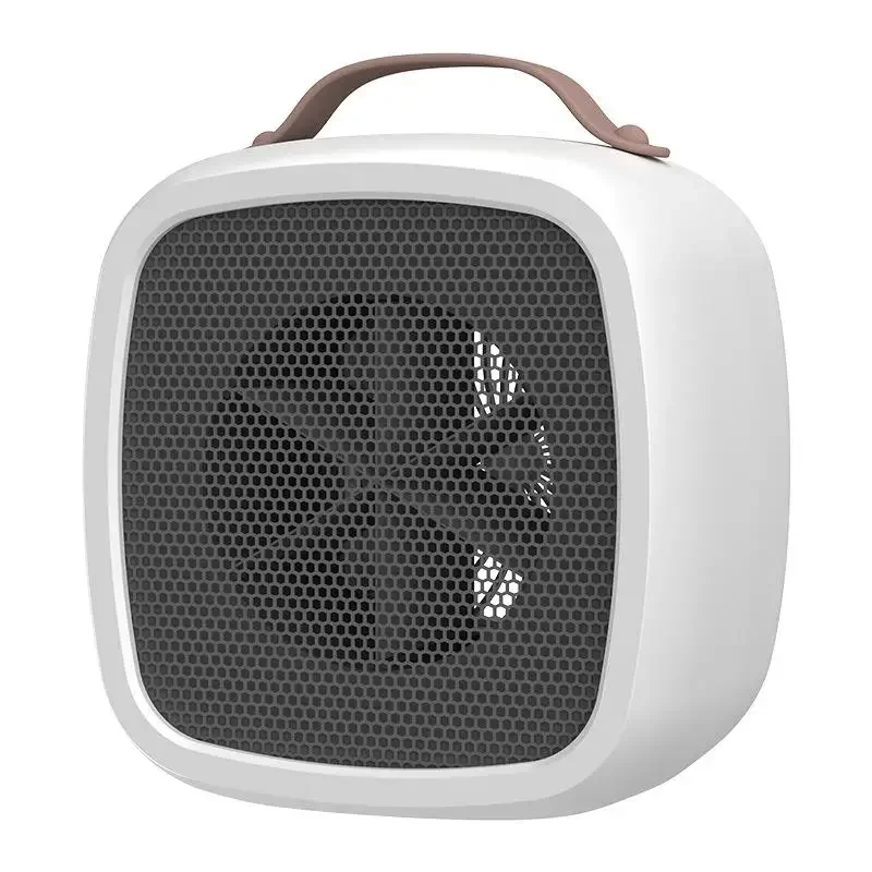 Calefactor portátil con calentamiento rápido y ventilador 500w MDUG (blanco)
